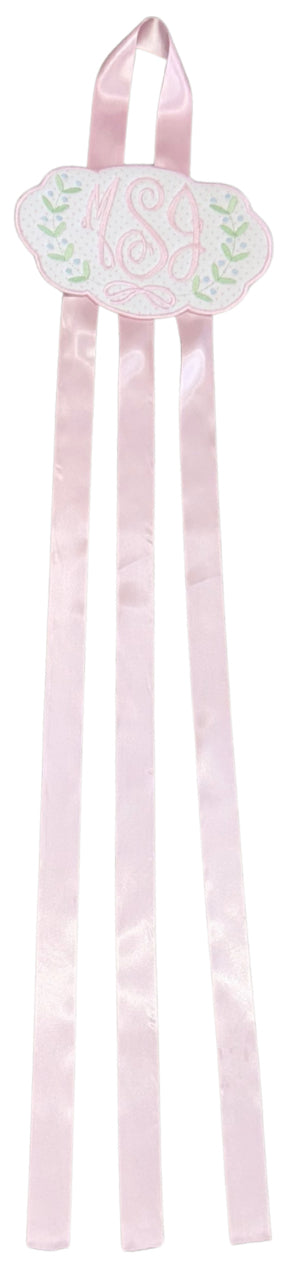 Monogrammed Hair Bow Holder