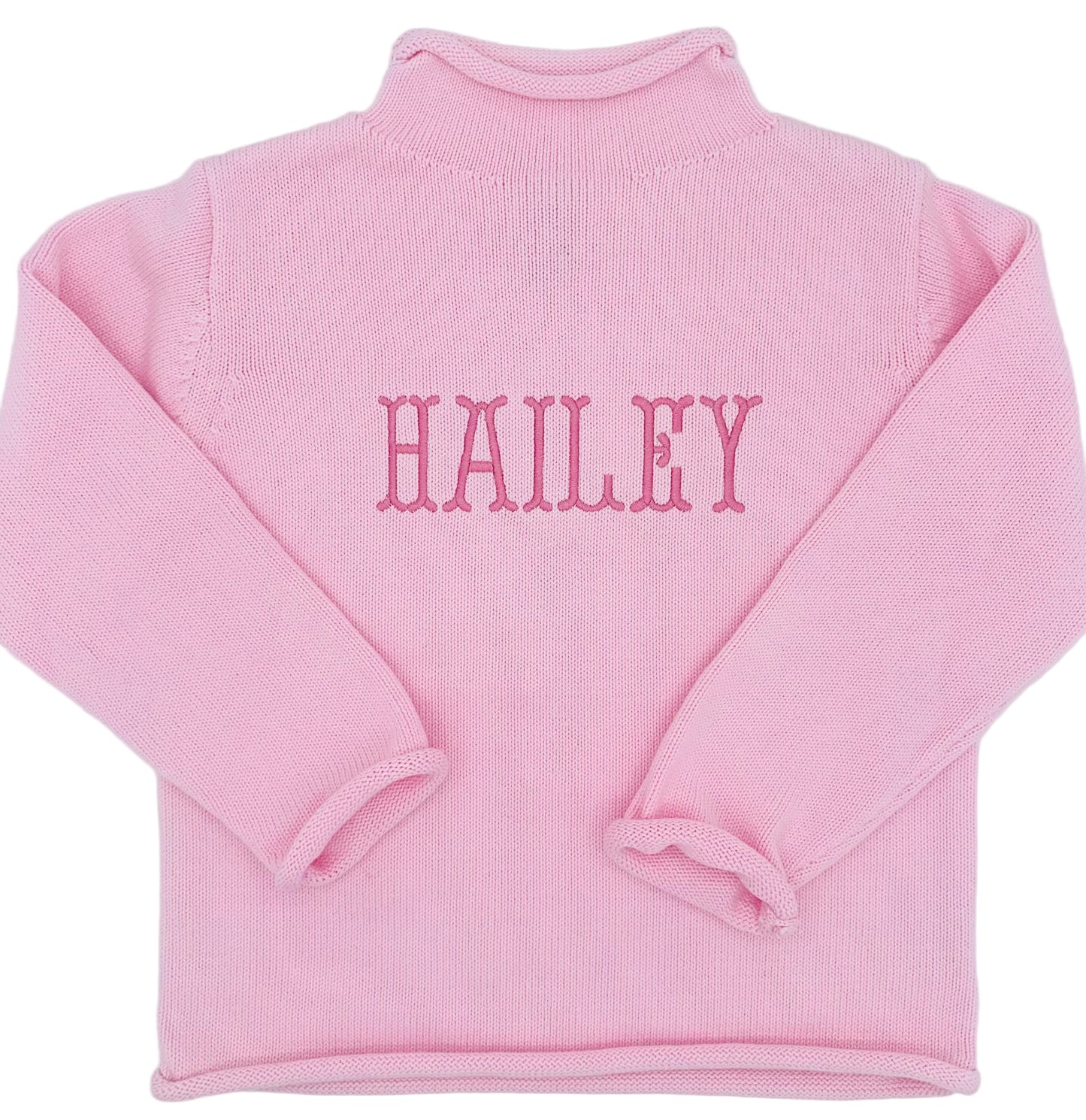 Personalized Embroidered Rollneck Sweater