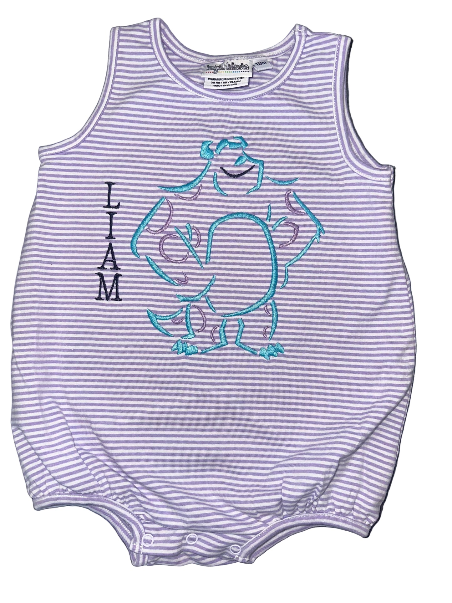 Fluffy Monster Personalized Romper