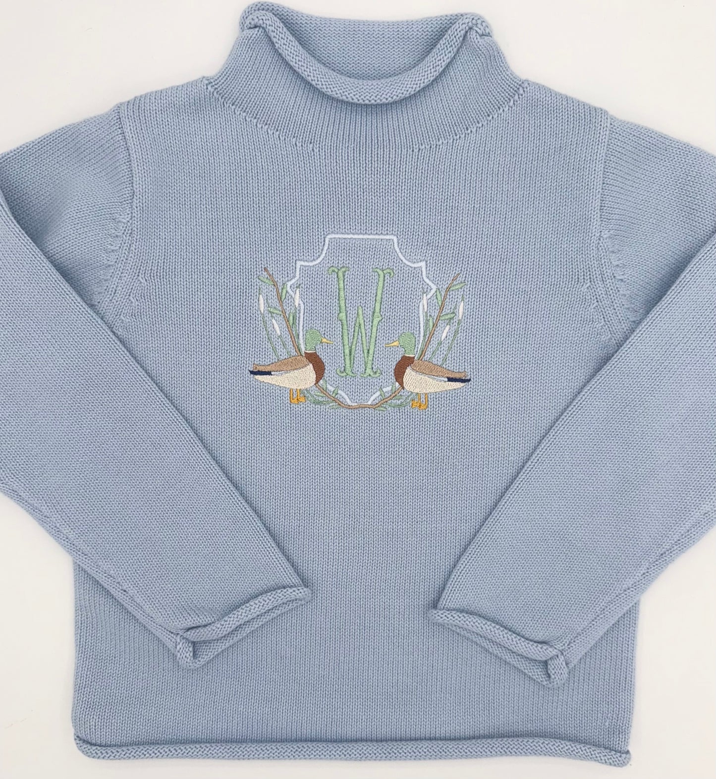 Personalized Monogrammed Boys Knit Turtleneck Sweater