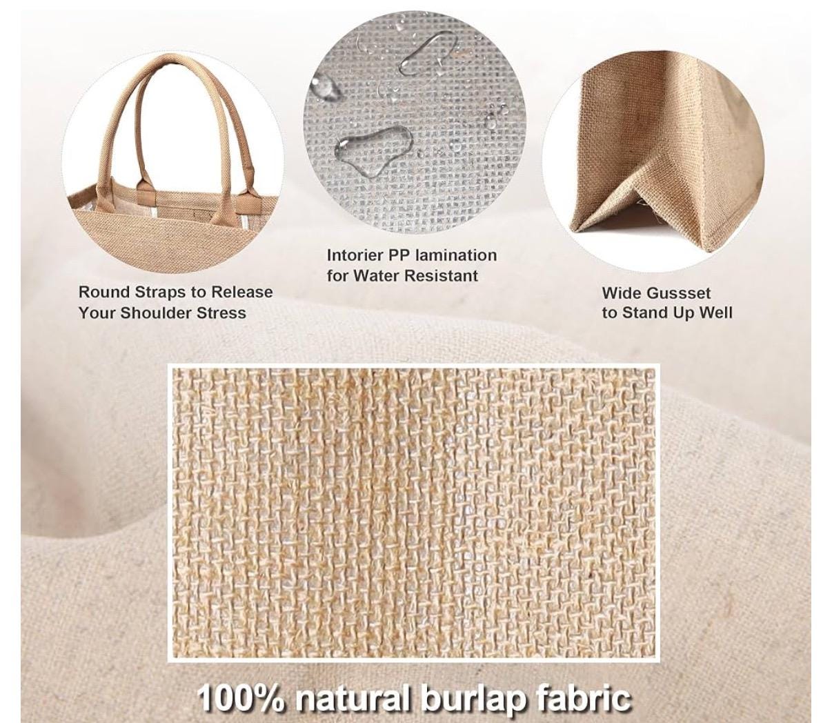 XL Jute Tote Bag with Block Shadow Monogram, Beach Bag, Water Resistant Interior, Monogram Options, Customize, Personalize, Gift Idea