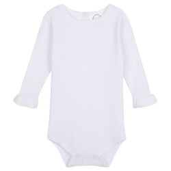 Long Sleeve Ruffle Infant Bodysuit