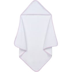 Gingham Trim Hooded Towel