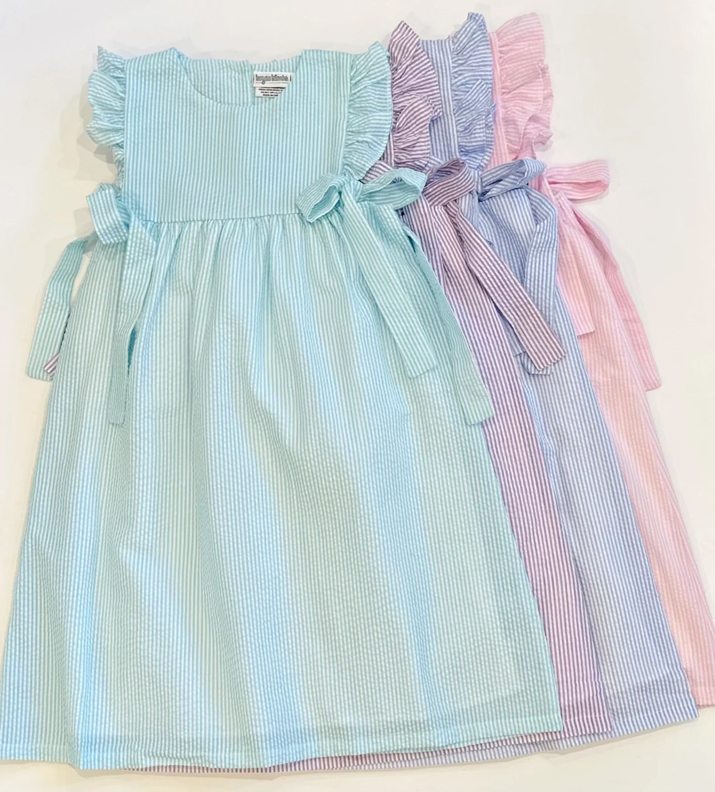 Sidetie Seersucker Dress