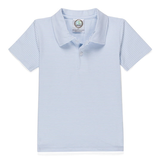 Short Sleeve Striped Polo