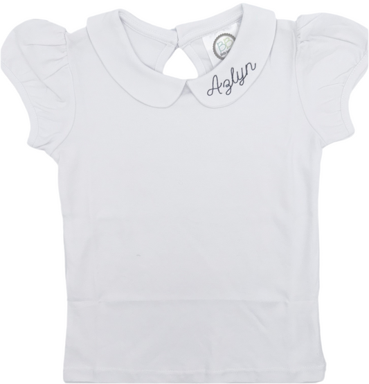 Personalized Peter Pan Collar Shirt