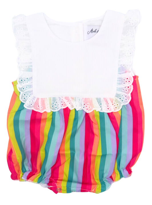 Rainbow Stripe Bib Bubble