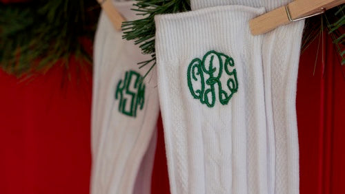 Cabled Dress Socks