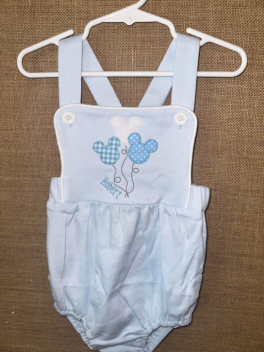 Personalized Mouse Balloon Bubble Romper