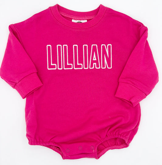 Personalized Girls Bubble Romper