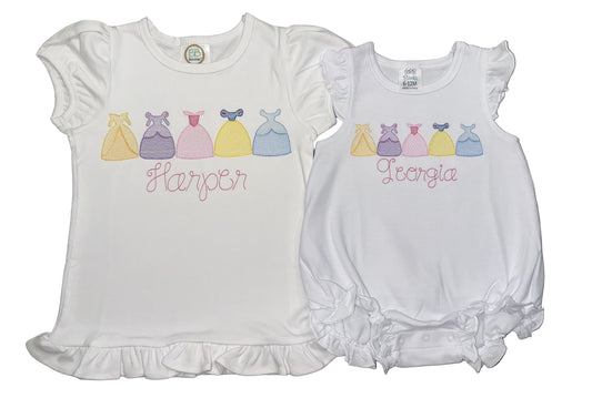 Personalized Princess Dress Parade Ruffle T-Shirt