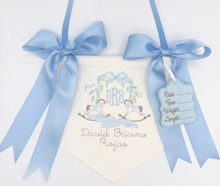 Custom Baby Name Banner – Personalized Nursery Ribbon Sign | Customized Banner, Ribbon Banner, Personalized, Embroidery