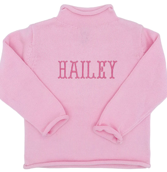 Personalized Embroidered Rollneck Sweater