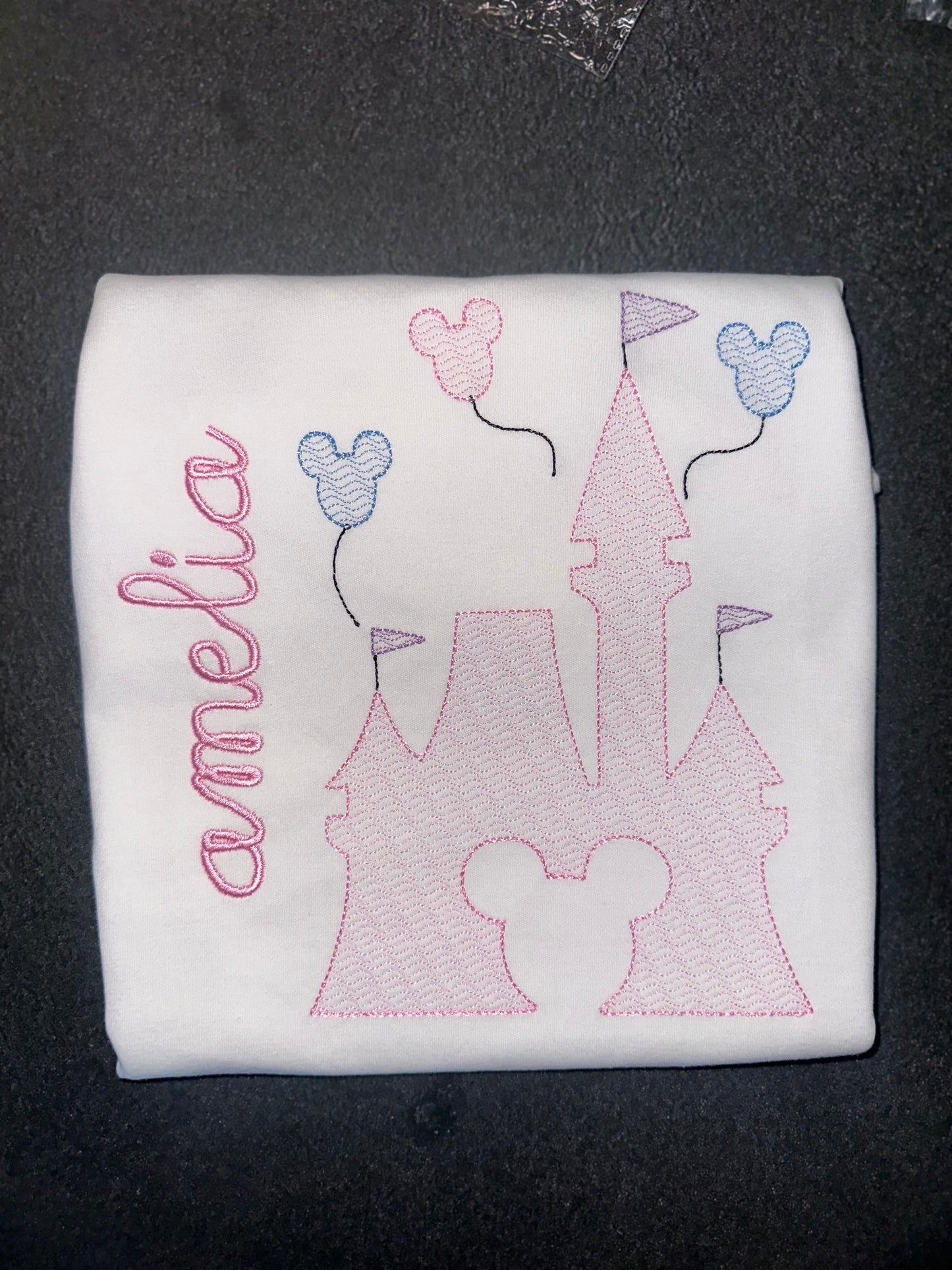 Personalized Castle & Mouse Balloons T-Shirt