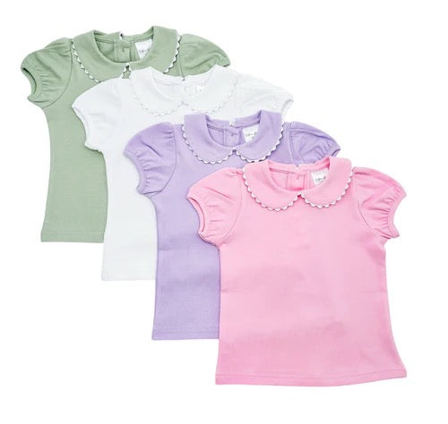 Personalized Bow Name Shirt | Peter Pan Collar | Long and Short Sleeved Options