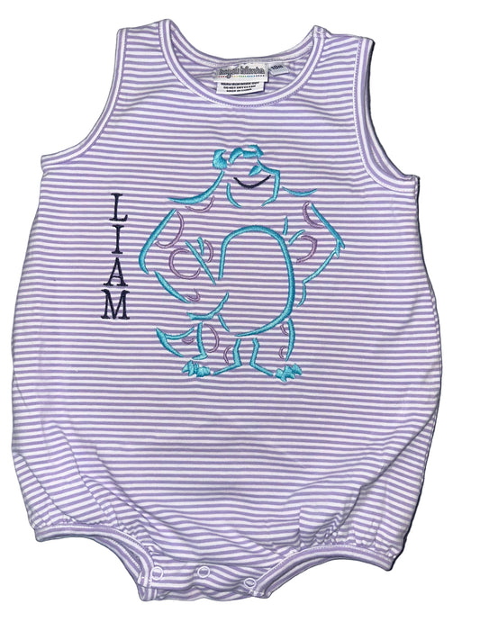 Fluffy Monster Personalized Romper