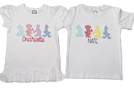 Personalized Mouse Friends T-Shirt