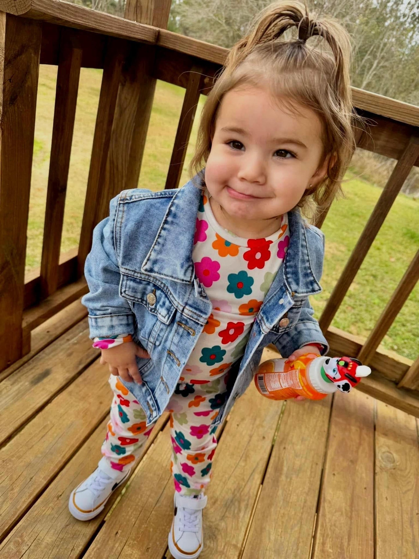 Personalized Girls Blue Jean Jacket, Baby Toddler | Winter Clothes, Customize, Embroidery, Rainbow, Pink, Purple, White,  Embroidered Name