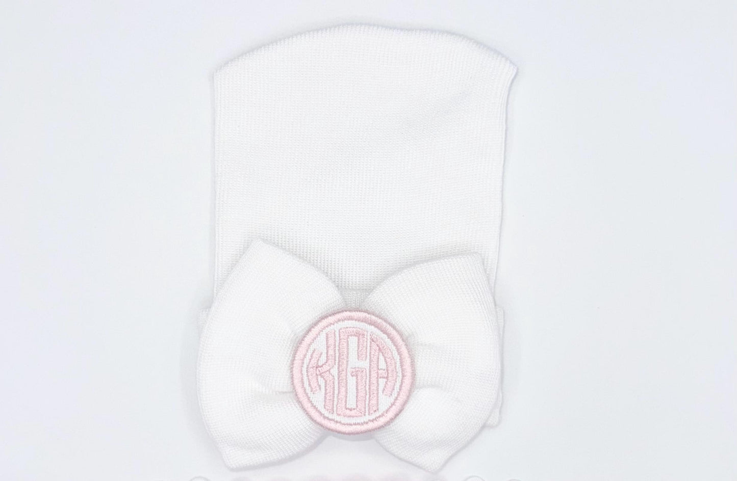Custom Ruffle Baby Outfit with Monogram & Bow Hat | Hospital Outfit, Newborn Outfit, Customize, Embroidered, Coming Home Outfit