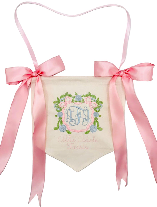 Custom Baby Name Banner – Personalized Nursery Ribbon Sign | Customized Banner, Ribbon Banner, Personalized, Embroidery